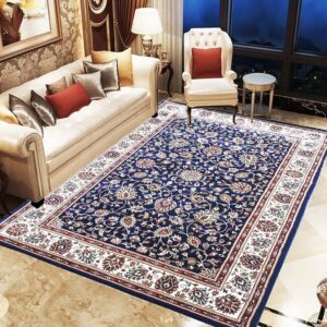 Kashmiri Design Traditional Silk Touch Extra Look Carpet for Living Room